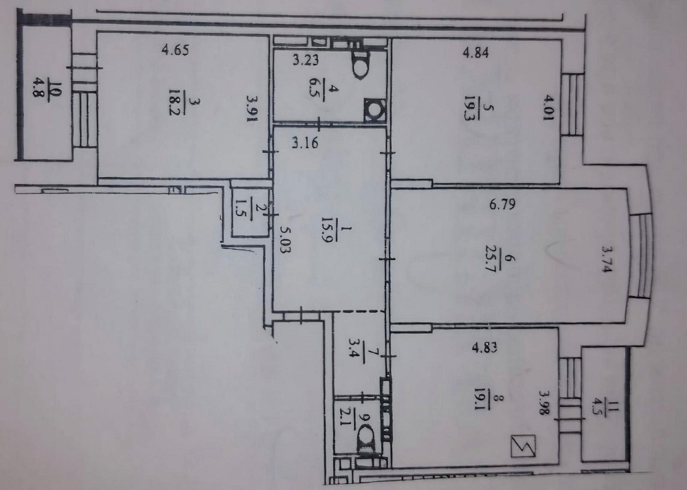 Продаж Квартира 3-кімнатна, 16/25 поверх на Голосіївська вул., д. 13 Kiev - photo 12