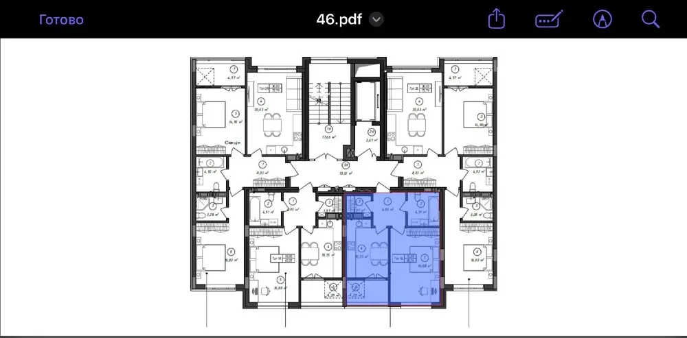 Продаж 1к Квартира 43 кв.м Баб'яка 60 Ужгород - фото 7