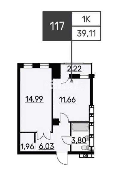 Продаж Квартира 1-кімнатна, 5/14 поверх на вул. Сокольницька Kharkiv - photo 4