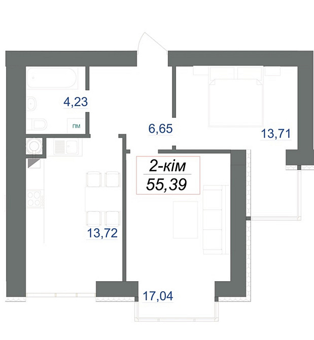Продаж Квартира 2-кімнатна, 6/9 поверх Ивано-Франковск - изображение 12