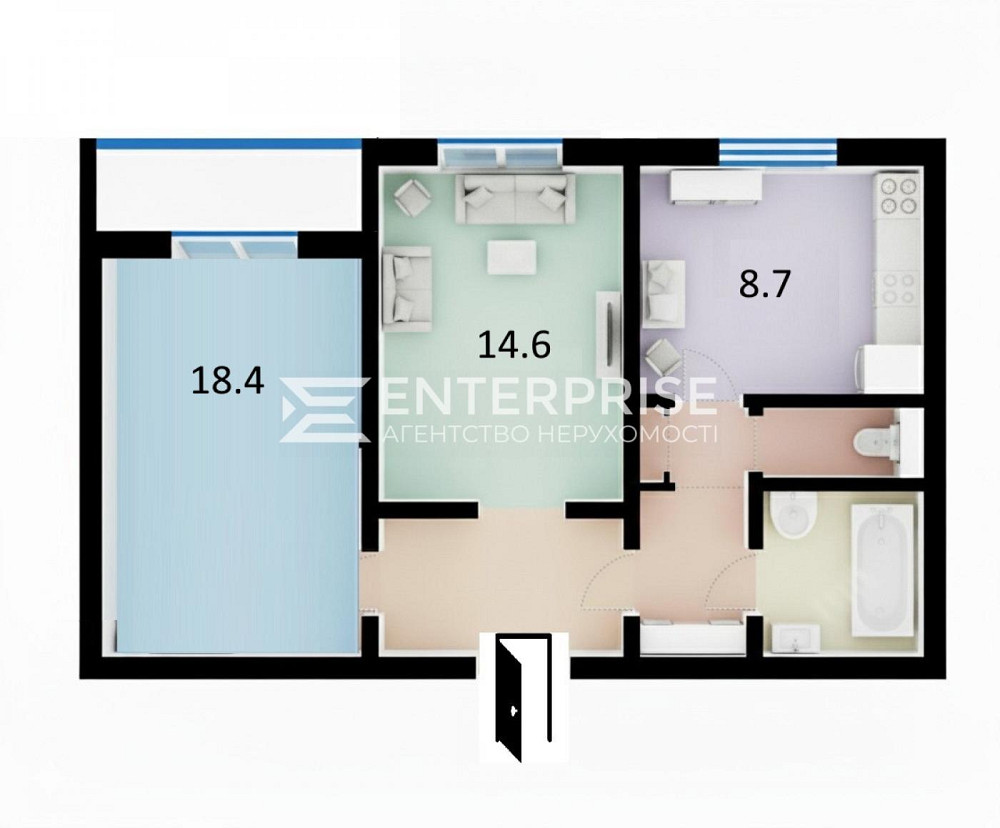 Продаж Квартира 2-кімнатна, 2/9 поверх на вул. Михайла Омеляновича-Павленка Kiev - photo 6