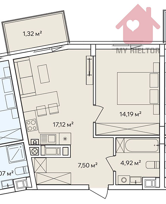 Продаж Квартира 1-кімнатна, 6/7 поверх на Бабяка, 56 Ужгород - изображение 6