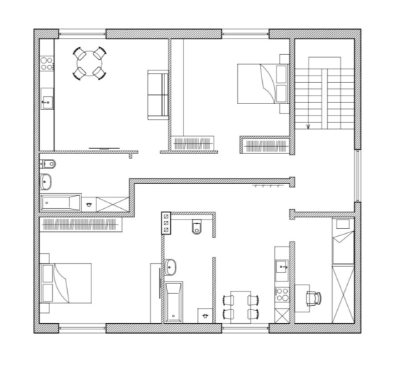 Продажа 1к Квартира 61.2 кв.м Молодіжна 12 Винники