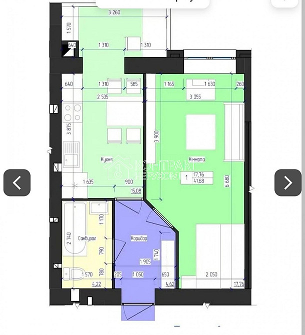 Продаж Квартира 1-кімнатна, 7/9 поверх на вул. Олімпійська Харків - фото 13