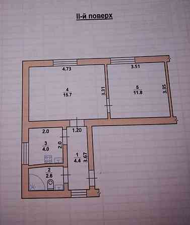 Продаж Квартира 2-кімнатна, 2/2 поверх на вул. Промислова Житомир