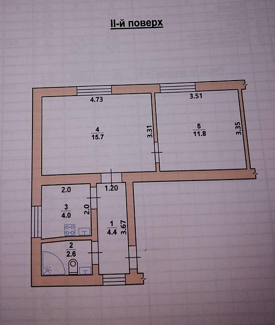 Продаж Квартира 2-кімнатна, 2/2 поверх на вул. Промислова Житомир - фото 1
