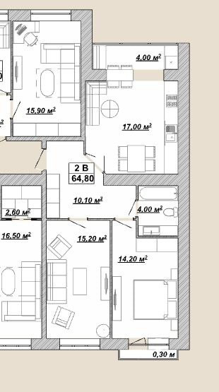 Продаж Квартира 2-кімнатна, 12/14 поверх на Княгинин вул., 44 Івано-Франківськ - фото 2