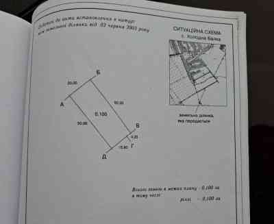 Продаж земельної ділянки 0.1 соток на ул. Южная, 18 Холодна Балка
