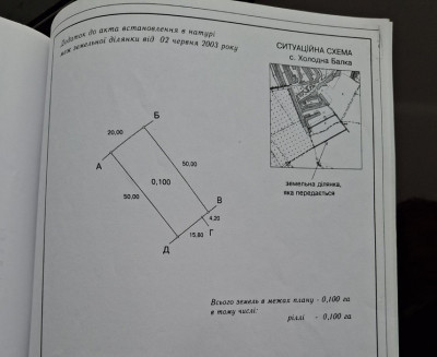 Продаж земельної ділянки 0.1 соток на ул. Южная, 18 Холодна Балка - изображение 2