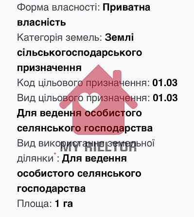Продаж земельної ділянки 0 соток 