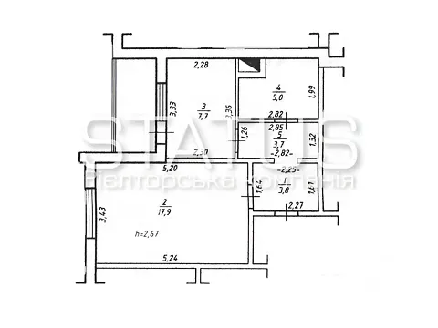 For sale 1-room Apartment 42.8 sq.m вул. Петровського 33  - photo 1