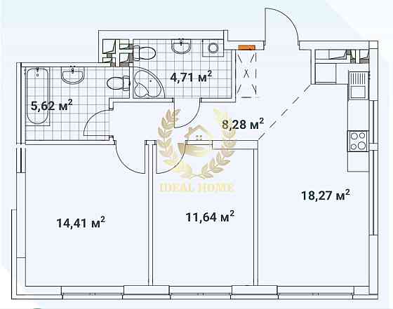 Продаж Квартира 2-кімнатна Київ