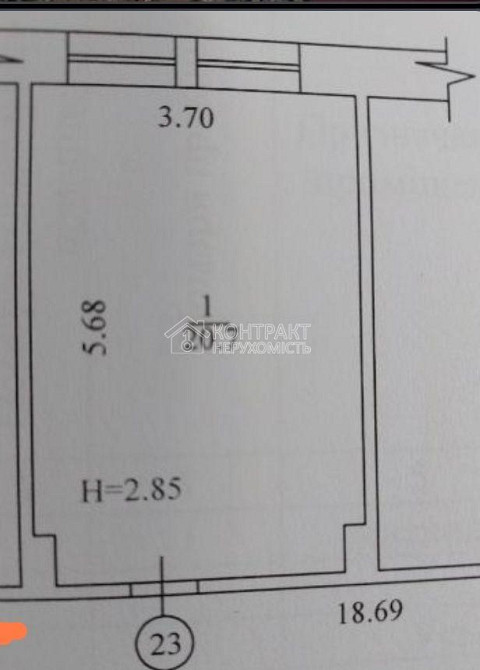 Продаж Квартира 1-кімнатна, 2/2 поверх на вул. Аерокосмічний проспект Харків - фото 3