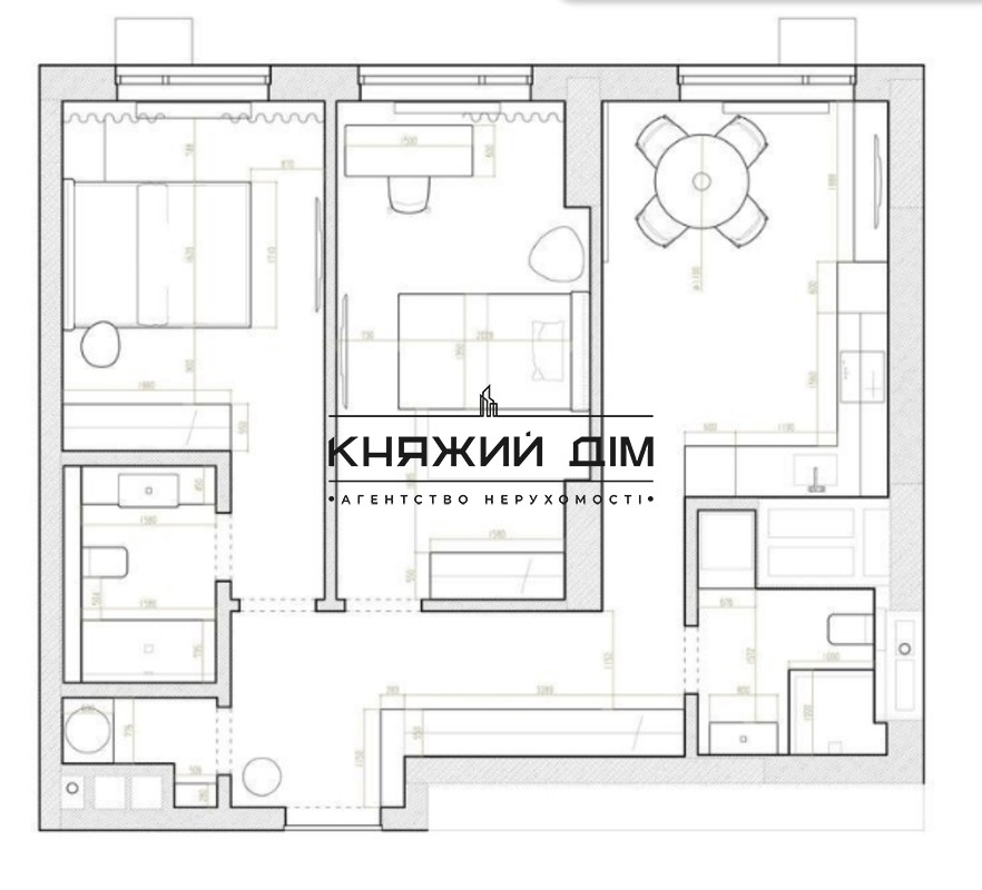 Видова 2к. квартира на Теремках, Метрополіс № 21141848 Київ - фото 16