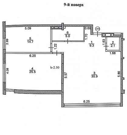 Продаж Квартира 3-кімнатна, 9/10 поверх на вул. Бандери С. Тернопіль