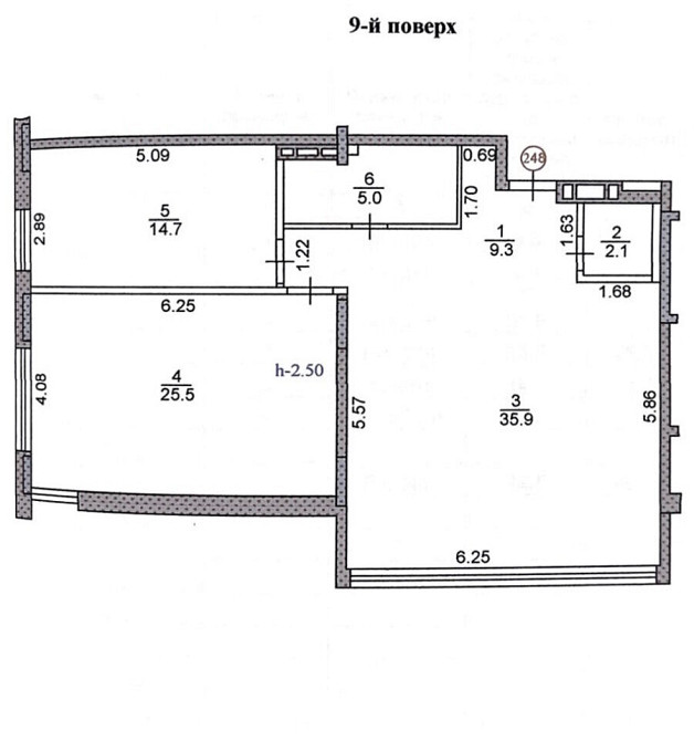 Продаж Квартира 3-кімнатна, 9/10 поверх на вул. Бандери С. Тернопіль - фото 2