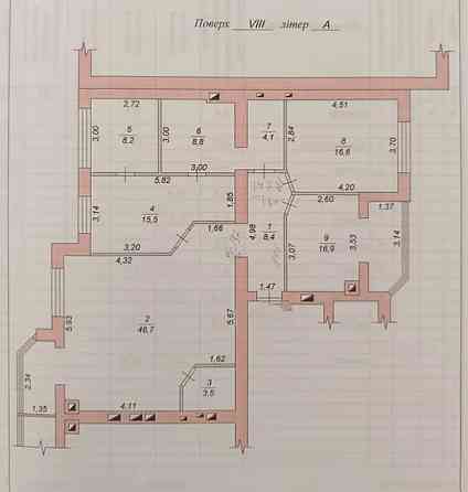 Продаж Квартира 4-кімнатна, 8/9 поверх на вул. Євгена Рихліка Zhytomyr