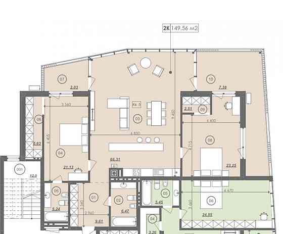 Продаж Квартира на улица Героїв Крут 15 Львов