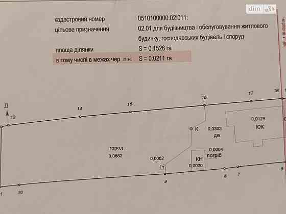 Продаж земельної ділянки 15 соток на Івана богуна Vinnytsya