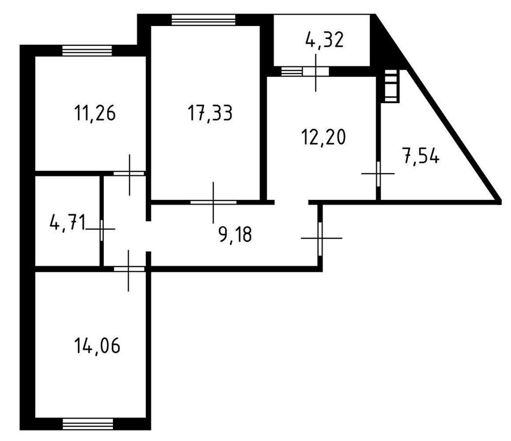 Продаж Квартира 3-кімнатна, 22/25 поверх на Самійла Кішки вул., д. 5-Б Київ - фото 15