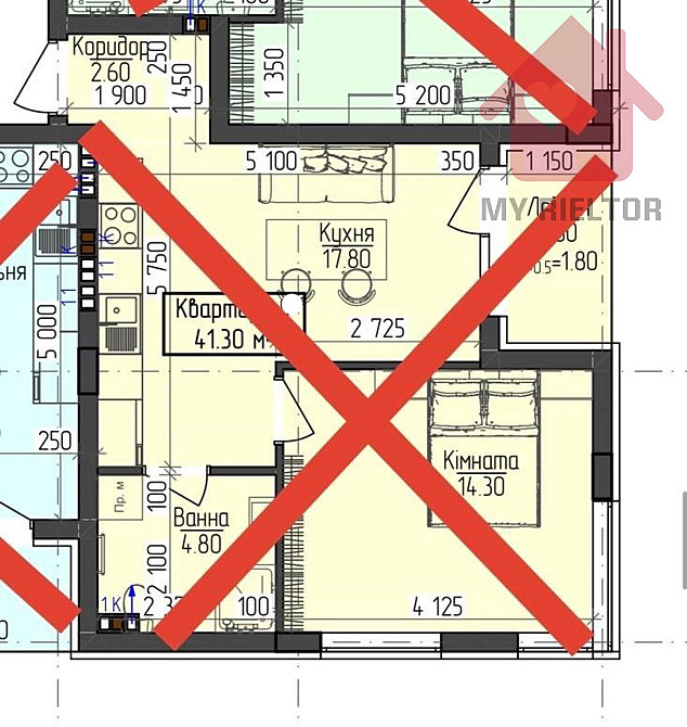 Продаж Квартира 1-кімнатна, 2/3 поверх на Центральна, 5  - фото 7