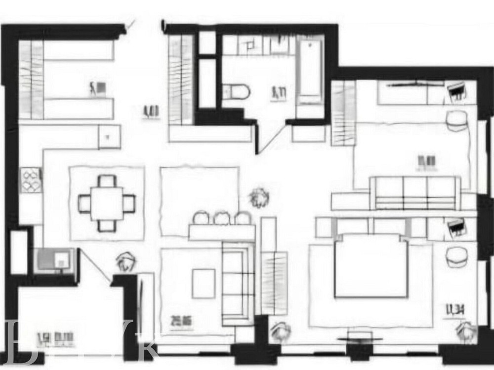 Продаж Квартира 1-кімнатна, 3/17 поверх на Ковельська Луцьк - фото 3