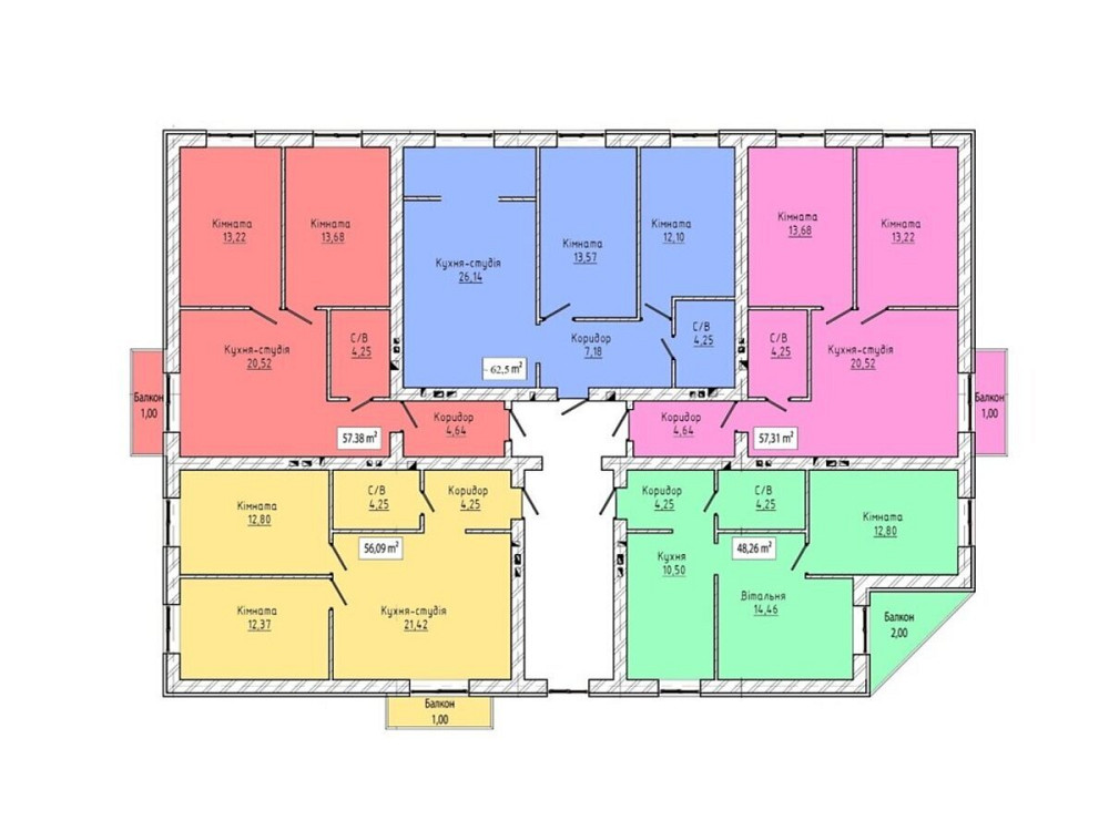 Продаж Квартира 2-кімнатна, 3/4 поверх на Будного Тернопіль - фото 14