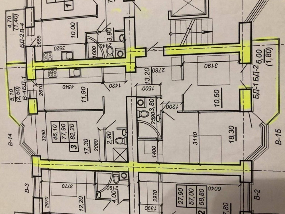 Продаж Квартира 3-кімнатна, 9/10 поверх на Глибока Тернопіль - фото 10