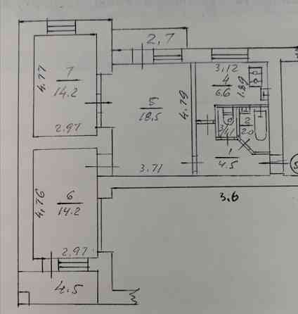 Продаж Квартира 3-кімнатна, 5/9 поверх на Володимирська вул., д. 89/91 Київ