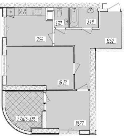 Продаж Квартира 2-кімнатна, 4/25 поверх на Краснова улица, 3/66 Одесса