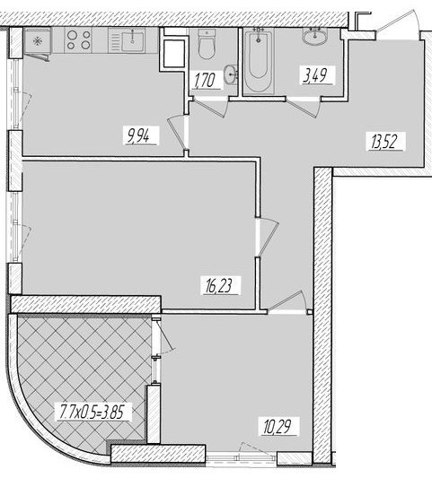 Продаж Квартира 2-кімнатна, 4/25 поверх на Краснова улица, 3/66 Одесса - изображение 2