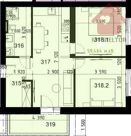 Продаж двокімнатної квартири поблизу центру міста! Uzhhorod