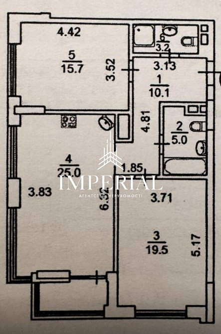 Продаж Квартира 3-кімнатна, 13/19 поверх на вул. Предславинська Київ - фото 8