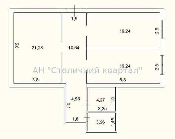 Оренда офісне приміщення на Глушкова Академіка пр-т, 31А приміщень - 3, поверх - 2/2 Киев