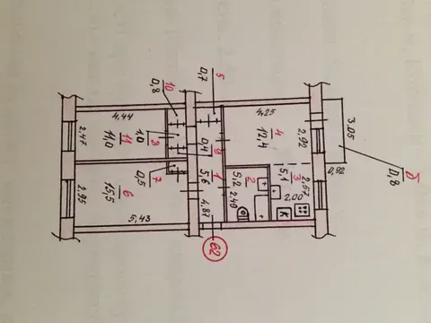 Продаж 3к Квартира 59 кв.м Генерала Карпенка вулиця 30 Миколаїв - фото 12