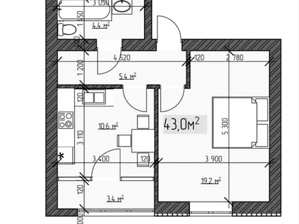 Продаж Квартира 1-кімнатна, 2/3 поверх Vinnytsya - photo 1