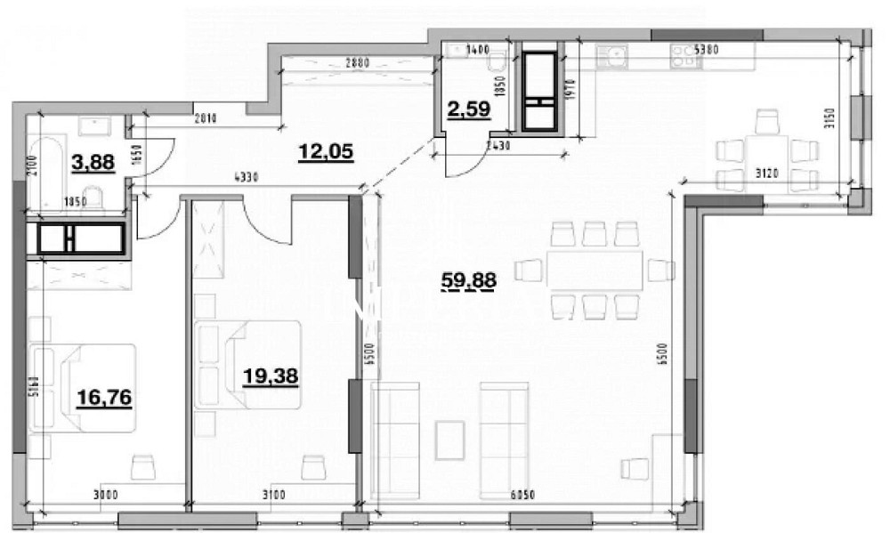 Продаж Квартира 1-кімнатна, 18/26 поверх на вул. Андрія Верхогляда Київ - фото 6