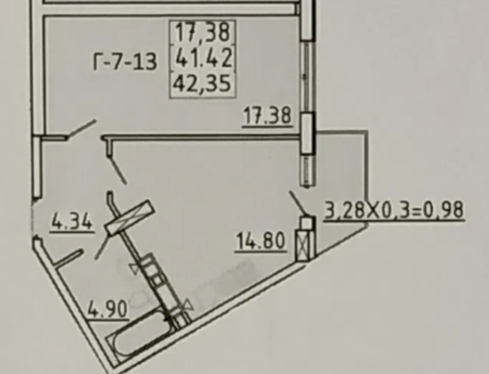 Продам 1-к. кв., 42.35 м. кв., Люстдорфська дорога, ЖК &quot;Континент&quot; Odessa - photo 16