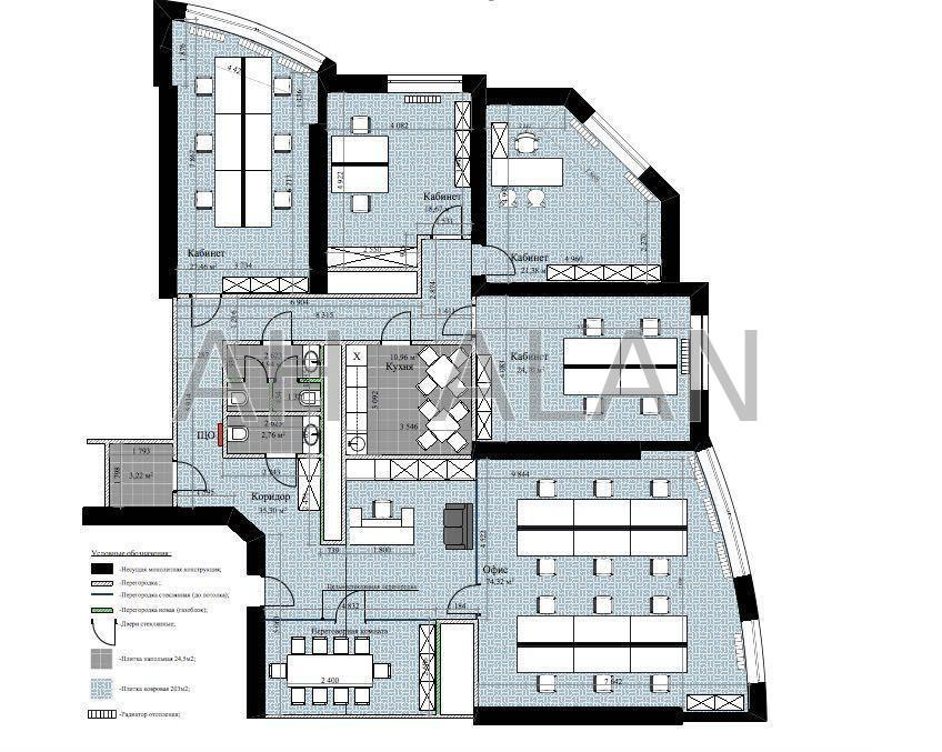 Оренда офісне приміщення на Кловський узв., 7А приміщень - 6, поверх - 36/44 Киев - изображение 14
