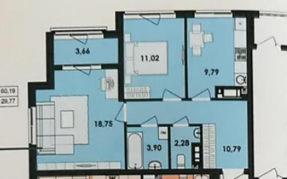 Продаж Квартира 2-кімнатна, 10/16 поверх на вул. проїзд Шпаківський Житомир - фото 1