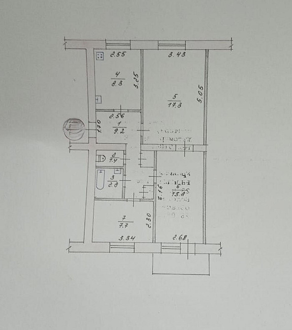 Продаж Квартира 3-кімнатна, 1/5 поверх на вул. Проспект Миру Житомир - фото 11