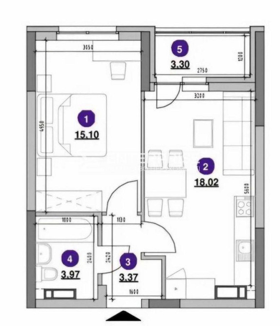 Продаж 1к Квартира 43.8 кв.м Повітряних сил вул. Kiev - photo 6