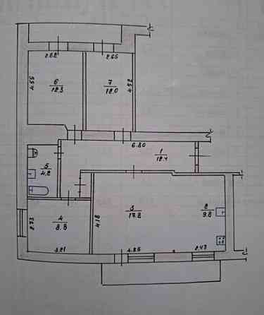 Продаж 3к Квартира 82 кв.м майдан Привокзальний Zhytomyr