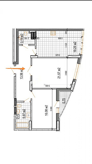 Продаж Квартира 2-кімнатна, 2/14 поверх на вул. Незалежності Житомир - фото 1