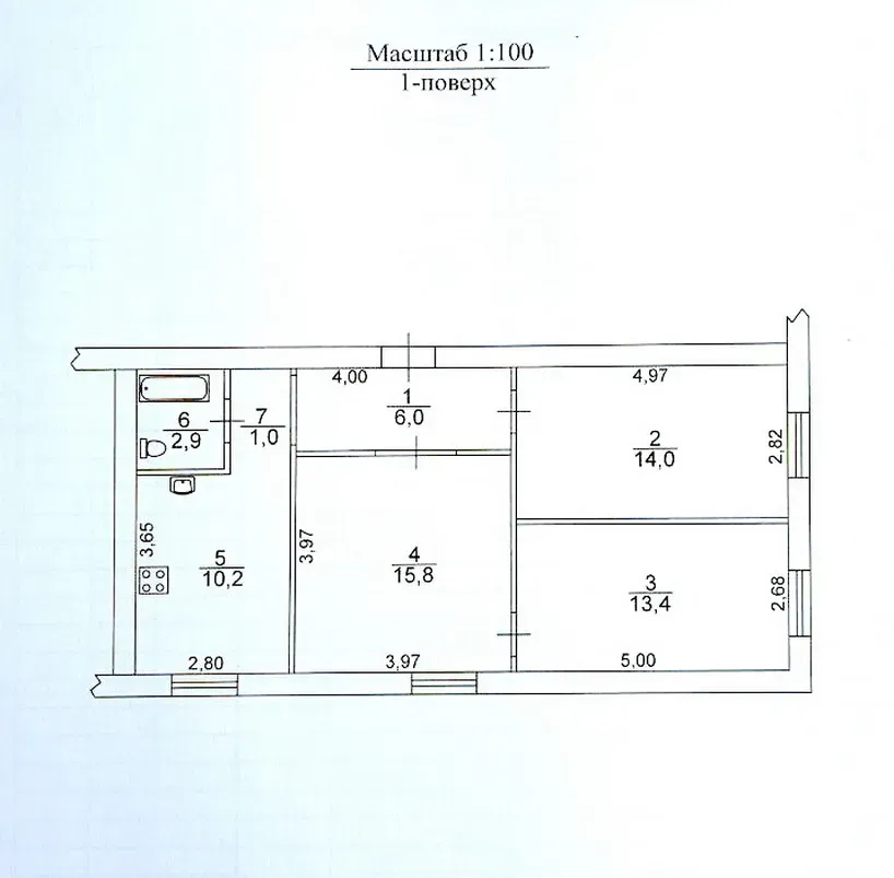 Продаж 3к Квартира 63.3 кв.м  Дніпро - фото 4