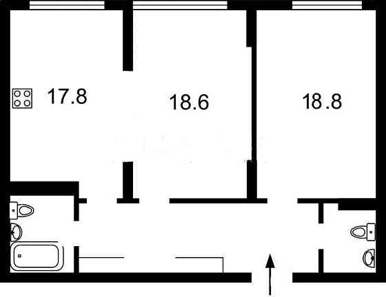 Продаж Квартира 2-кімнатна, 14/23 поверх на Максимовича Михайла вул., д. 32-Б Kiev