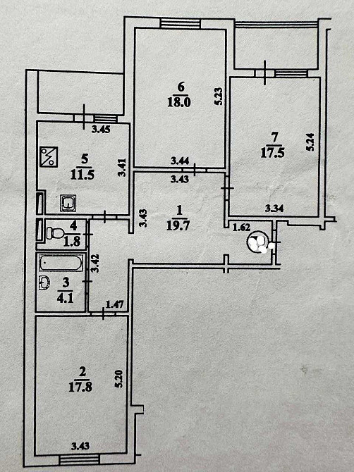Продаж Квартира 3-кімнатна, 16/20 поверх на Закревського Миколи вул., д. 97 Kiev - photo 6