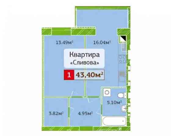 Продаж Квартира 1-кімнатна, 5/12 поверх на вул. Миру Житомир