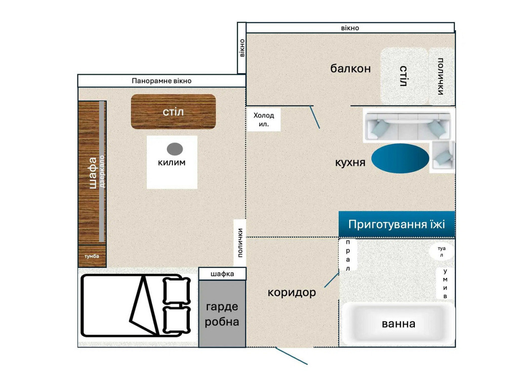 Оренда Квартира 1-кімнатна, 16/16 поверх на Іллєнка, 49 Киев - изображение 14