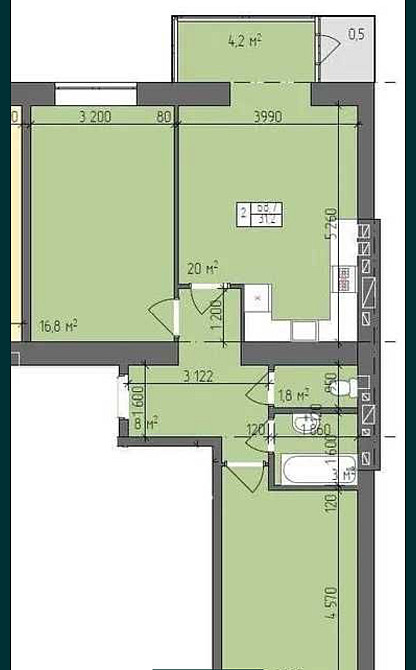 Продаж 2к Квартира 70 кв.м Покровська Zhytomyr - photo 2